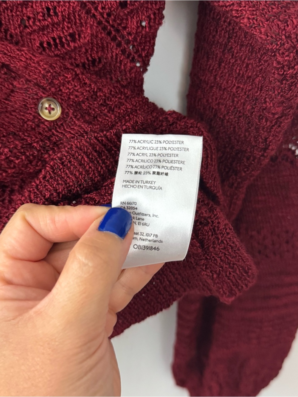 Free People Made You Look Womens Button-Front V-Neck Sweater Cardigan Size XS - Picture 6 of 7